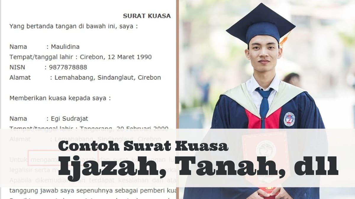 contoh surat kuasa pengambilan ijazah