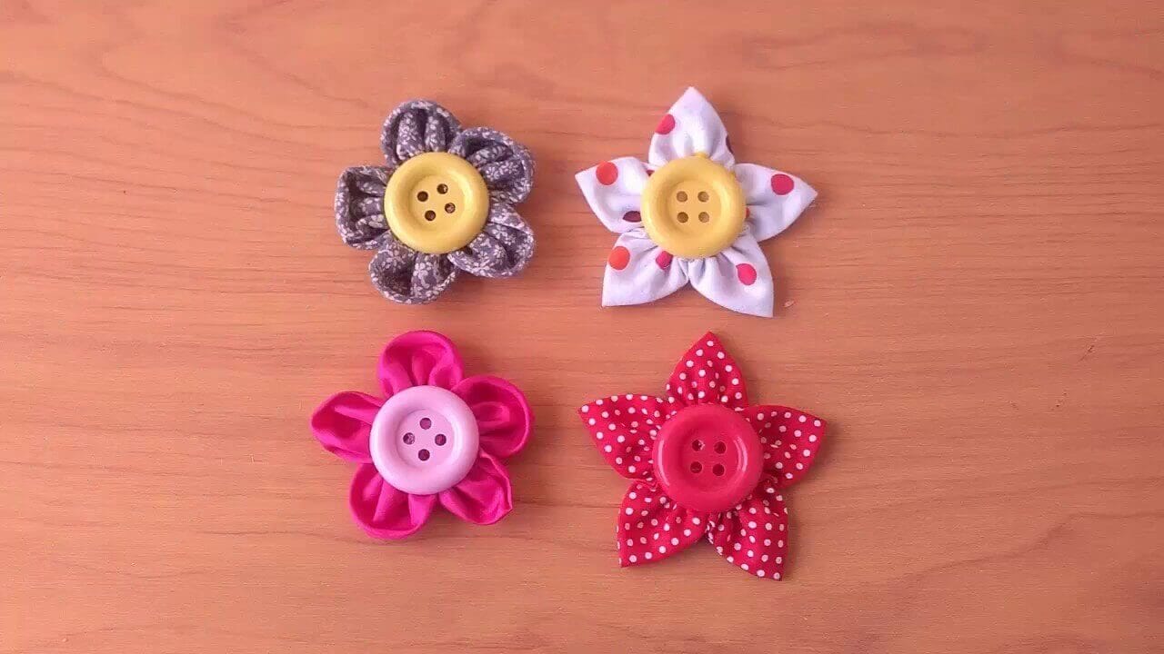 cara membuat bros dari kain perca batik