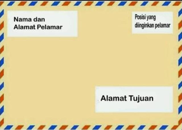 cara menulis alamat di amplop surat