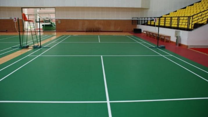 bahan karpet badminton