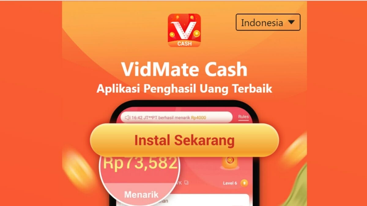 review aplikasi vidmate cash