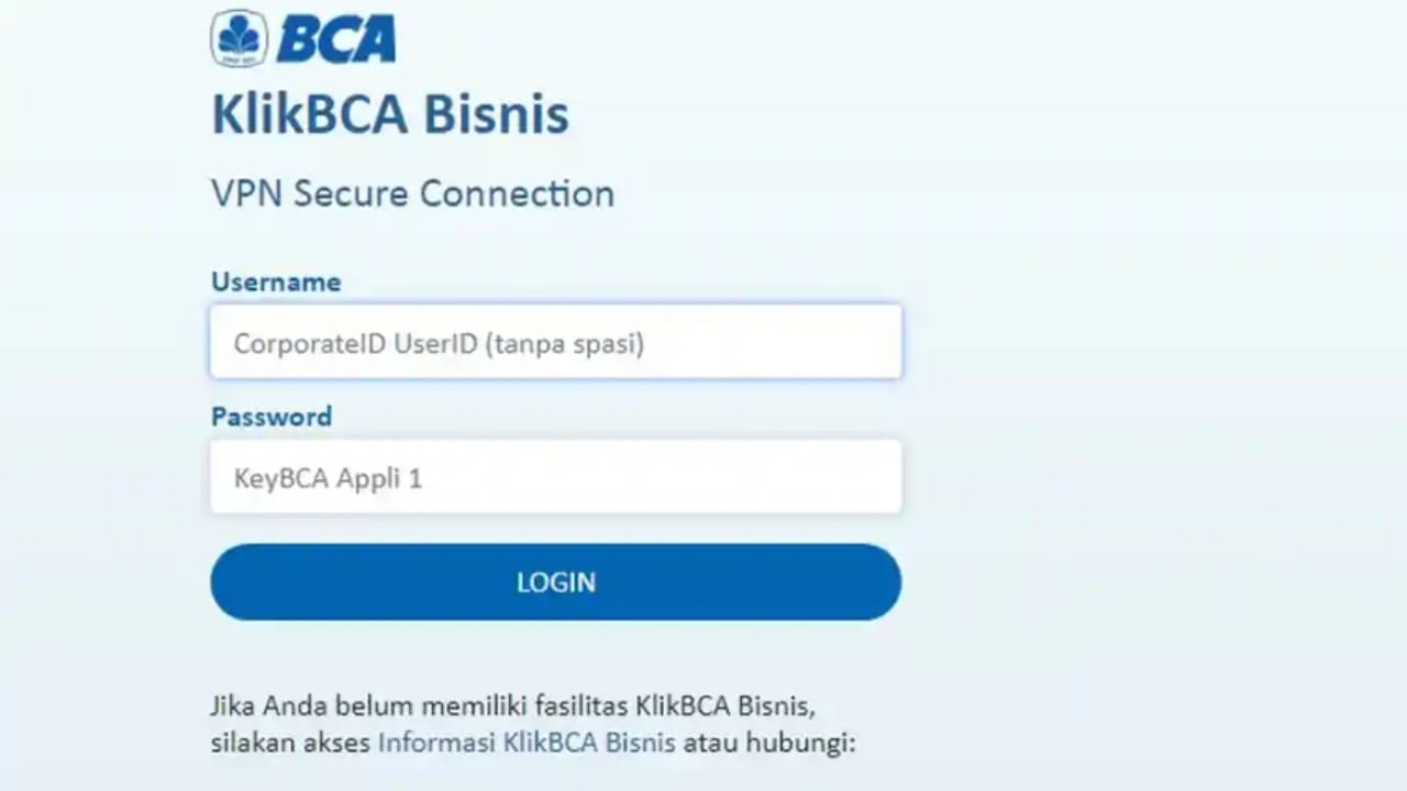 VPN KlikBCA Bisnis